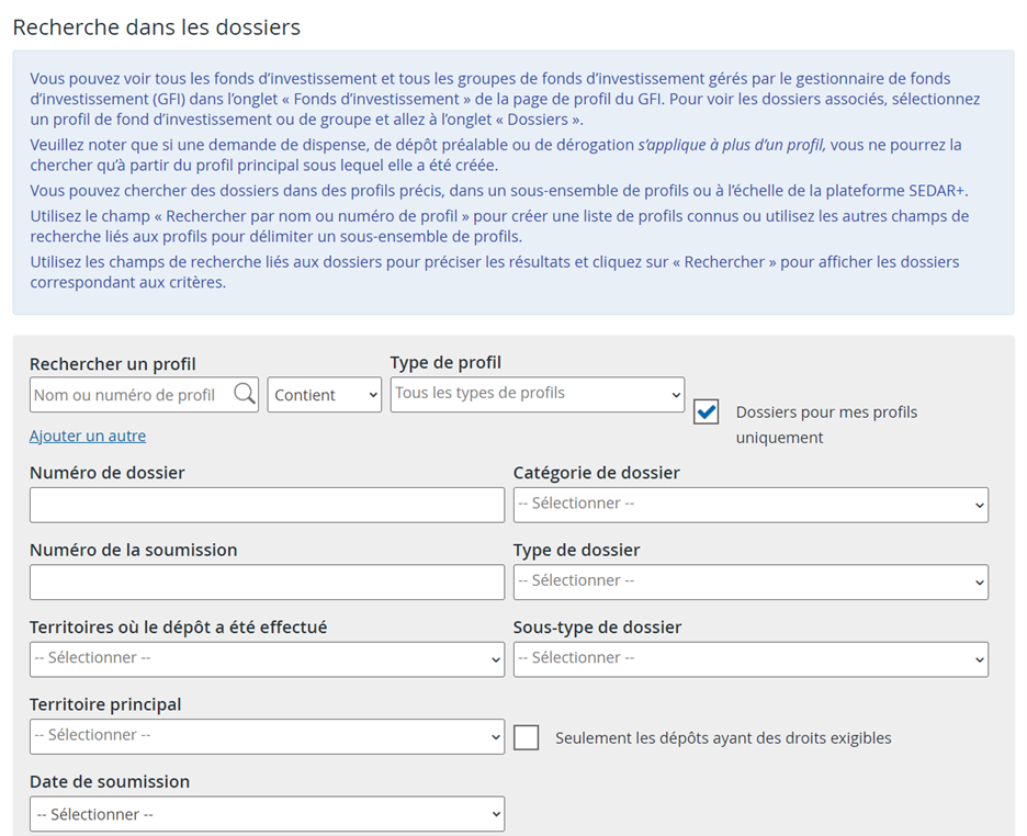 Recherche dans les dossiers